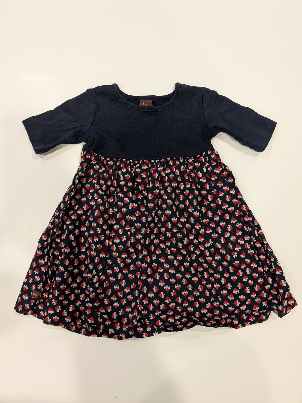 Tea Collection Navy Floral Dress 18-24m